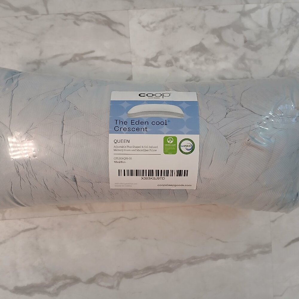 COOP Eden Cool Crescent Queen Pillow Queen